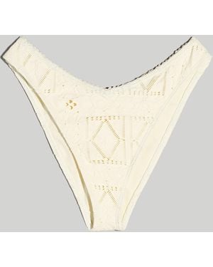 MW Frankies Bikinis Patchwork Enzo Bikini Bottom - Natural