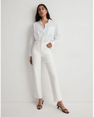 MW The Petite Perfect Vintage Straight Jean - White