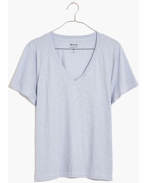 MW Plus Whisper Cotton V-Neck Tee - Black