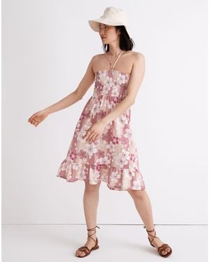 MW Warm Smocked Midi Dress - Pink