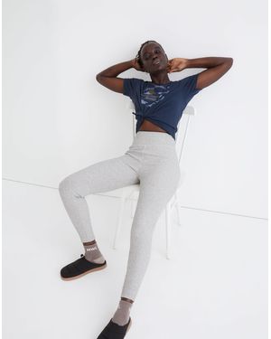 MW "Curvy L Superribbed High-Rise 25" Leggings" - Blue