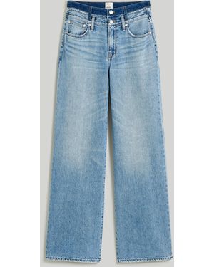 MW Madewell X Molly Dickson Double-Waistband Straight Jeans - Blue