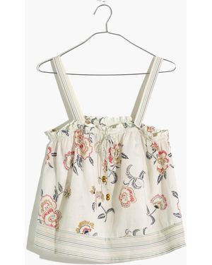 MW Madewell X Warm Drawstring Tank Top - Blue