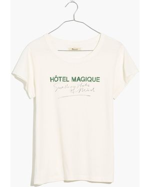 MW Madewell X Hôtel Magique Sunshine State Of Mind Perfect Vintage Tee - White