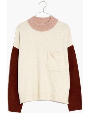 MW Redmond Mockneck Pocket Jumper - White