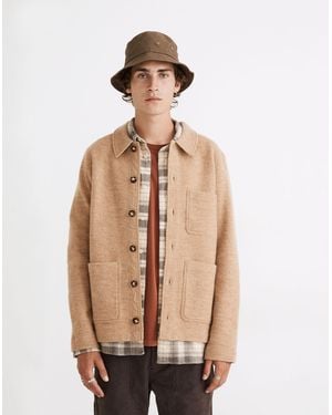MW Boiled Wool Chore Coat - Natural
