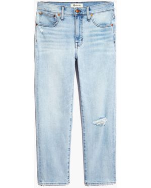 MW Tall Mid-Rise Classic Straight Jeans - White