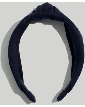 MW Knotted Covered Headband - Blue
