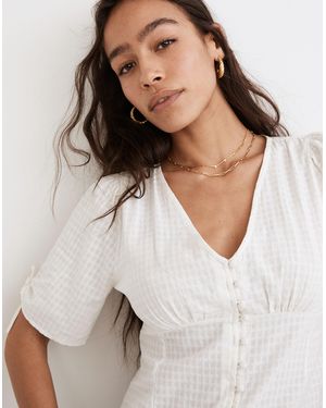 MW Tie-Sleeve Evie Top - White