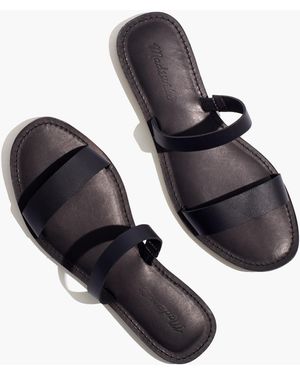 MW The Boardwalk Double-Strap Slide Sandal - Black