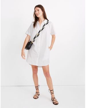 MW Raglan-Sleeve Shirtdress - White