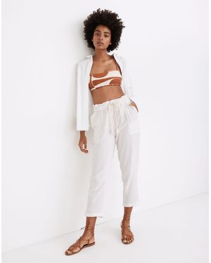 MW Lightestspun Beach Cover-Up Trousers - White