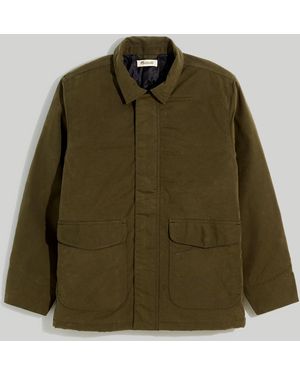 MW Waxed Quilted Barn Jacket - Blue