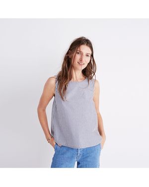 MW Striped Tank Top - White