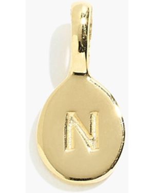 MW Delicate Collection Demi-Fine 14K Plated Initial Charm - White