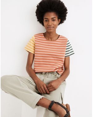 MW Luxe Boxy-Crop Tee - Multicolour