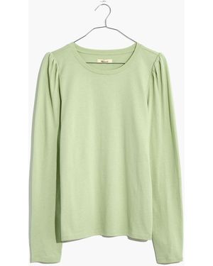 MW (Re)Sourced Cotton Puff-Sleeve Tee - Green