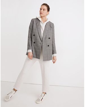 MW Caldwell Double-Breasted Blazer: Peaked Lapel Edition - Grey