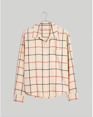 MW Flannel Kempton Button-Up Shirt - Natural