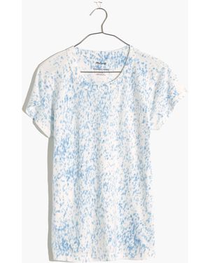 MW Madewell X Botanical Colours Tie-Dye Perfect Vintage Tee - Blue