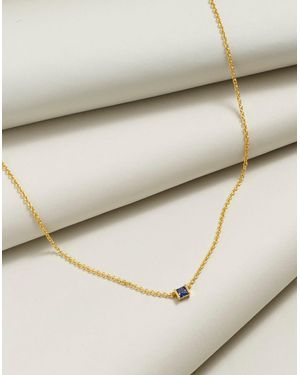 MW Demi-Fine Birthstone Chain Necklace - Natural