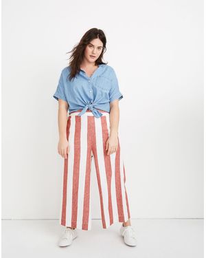 MW Huston Pull-On Crop Trousers - Blue