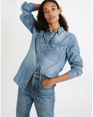 MW Denim Button-Up Shirt - Blue