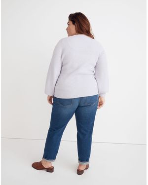 MW Plus Melwood Square-Neck Pullover Jumper - Blue