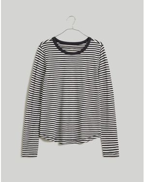 MW Whisper Cotton Long-Sleeve Crewneck Tee - Multicolour