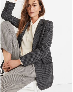 MW Houndstooth Larsen Blazer - Grey