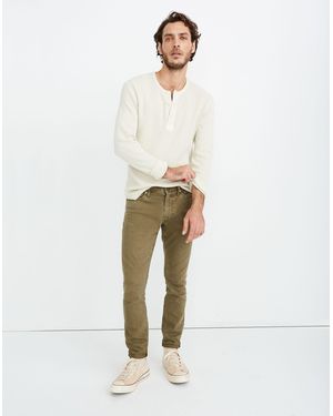 MW Garment-Dyed Skinny Everyday Flex Jeans - White