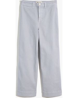 MW Slim Emmett Wide-Leg Crop Trousers - Grey
