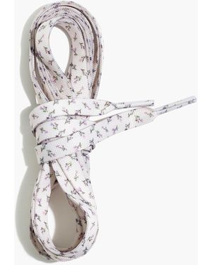 MW Printed Trainer Laces - White