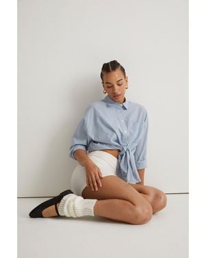 MW Towel Terry Biker Shorts - Blue