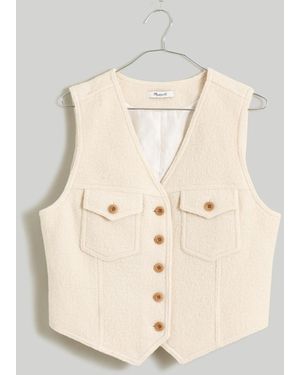MW Boiled Wool BouclÉ Vest - Brown
