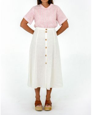 MW Yayi Celeste Midi Skirt - White