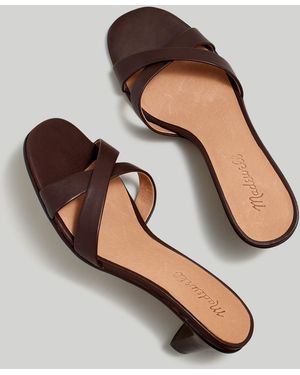 MW The Rachelle Kitten-Heel Sandal - Brown