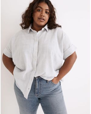 MW Plus Courier Pintuck-Back Shirt - White