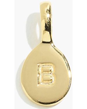 MW Delicate Collection Demi-Fine 14K Plated Initial Charm - White