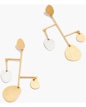 MW Mobile Statement Earrings - White