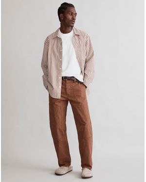 MW Relaxed Straight Workwear Trousers - White