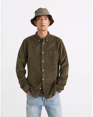 MW Corduroy Perfect Long-Sleeve Shirt - Green