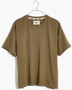 MW L Breeze Crewneck Boxy Tee - Brown