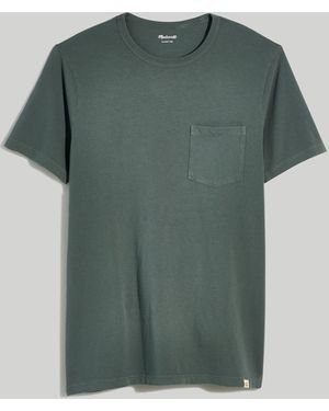 MW Garment-Dyed Allday Crewneck Pocket Tee - Green