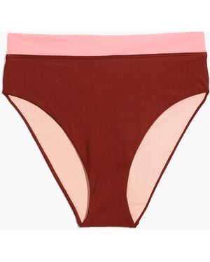 MW Madewell Second Wave High-Cut Bikini Bottom - White