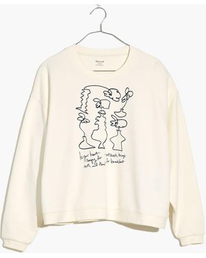MW Madewell X Tess Guinery (Re)Sourced Cotton Swing Sweatshirt - White
