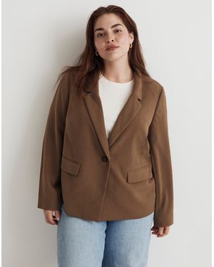 MW The Plus Dorset Crop Blazer - Brown