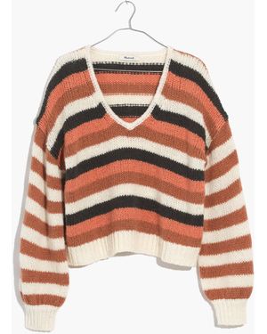 MW Balloon-Sleeve Pullover Jumper - Grey