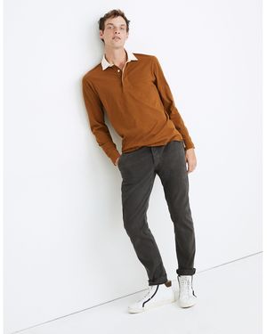 MW Athletic Slim Brushed Chino Trousers - White