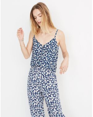 MW Button-Down Cami Top - Blue